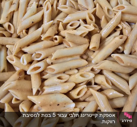 פסטה פנה ברוטב שמנת בתבנית גדולה